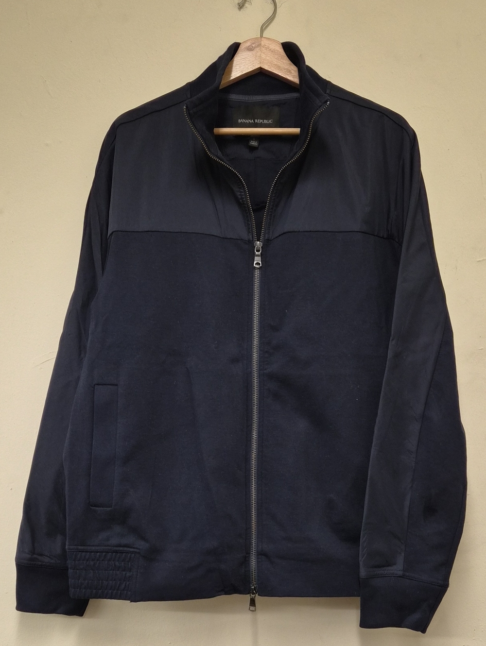 Banana Republic Men's Dark Navy Full-Zip Jacket Size L
